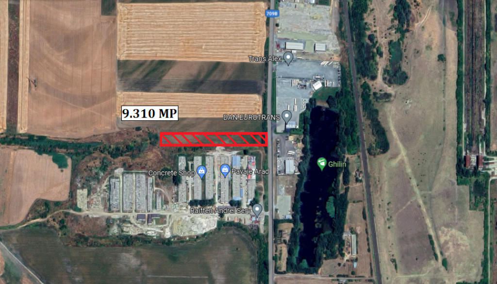 Teren 9.310 mp soseaua Arad-Sofronea - ID : RH-9431-property
