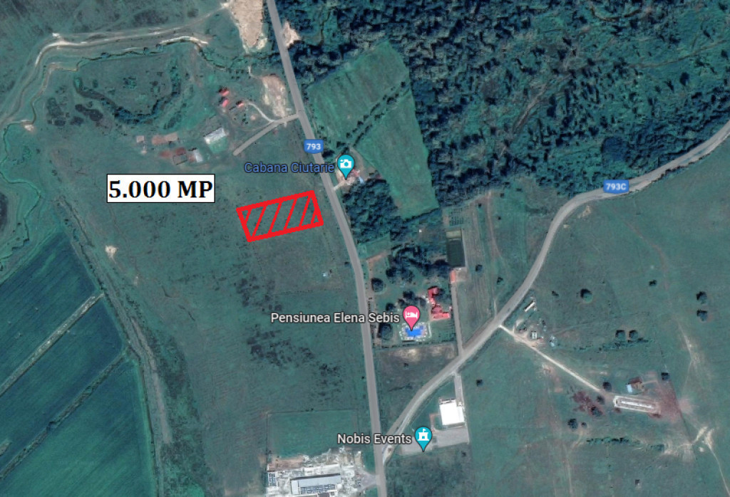 Teren 5000 mp in Sebis - ID : RH-33576-property