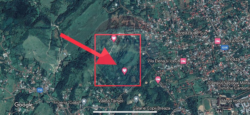 Teren intravilan Breaza 21190 mp Dealuri str. Livezi 6G