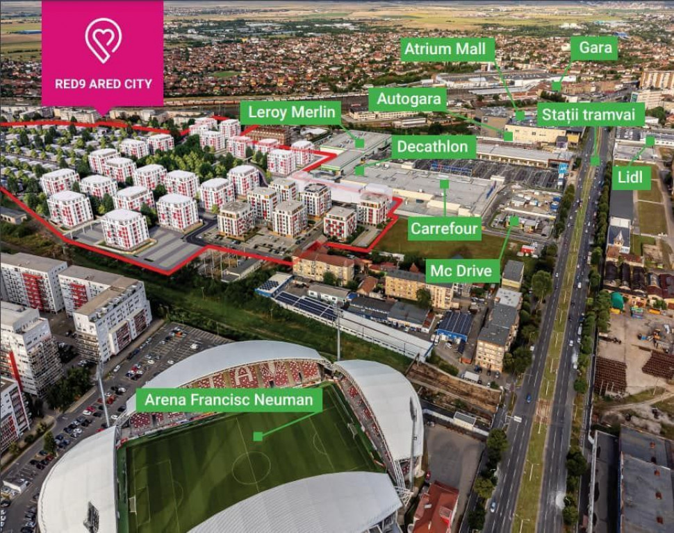 Parcela 300mp ARED - direct de la dezvoltator