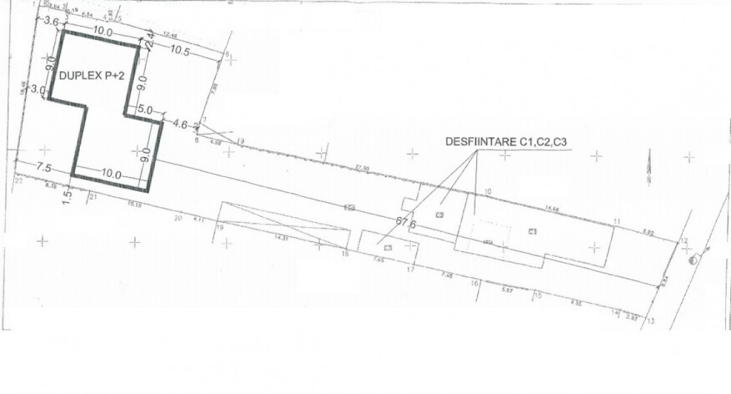 CANTACUZINO-Semicentral, teren 821mp la 140000 Eu