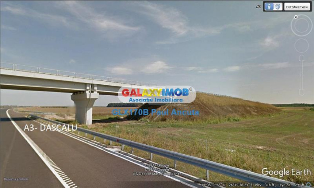 Teren Dascalu Runcu 10 Ha latura de 750 m la padure intravil