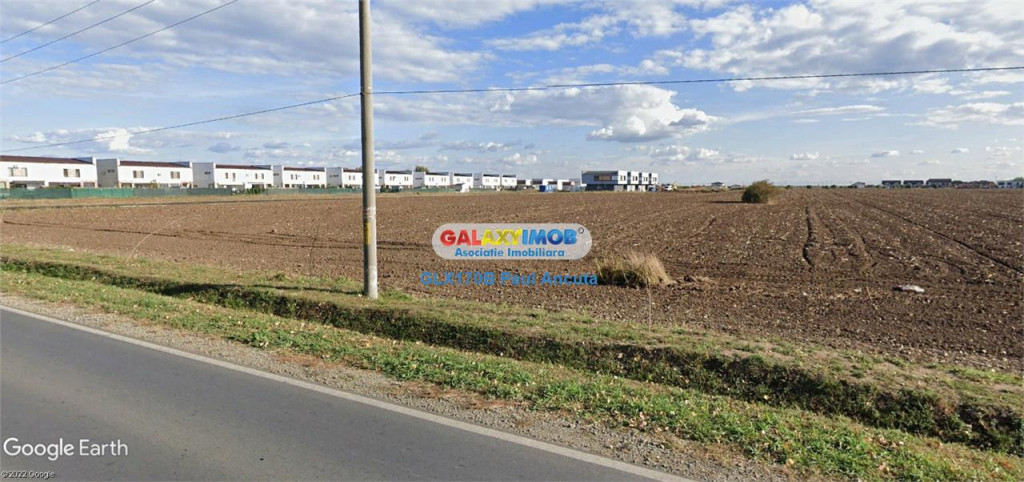Teren la sosea Unirii Balotesti 7 Ha utilitati PUZ in luc
