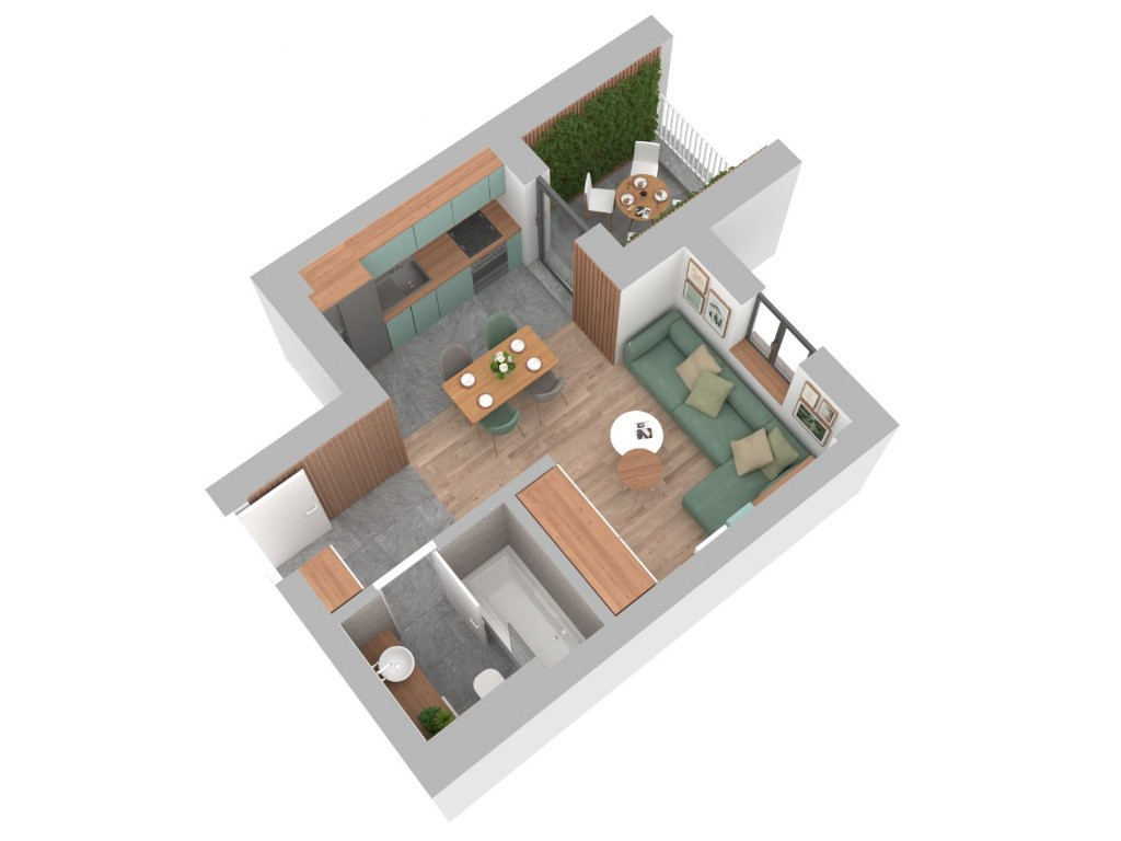 Roka Residence Colentina - garsoniera tip G10