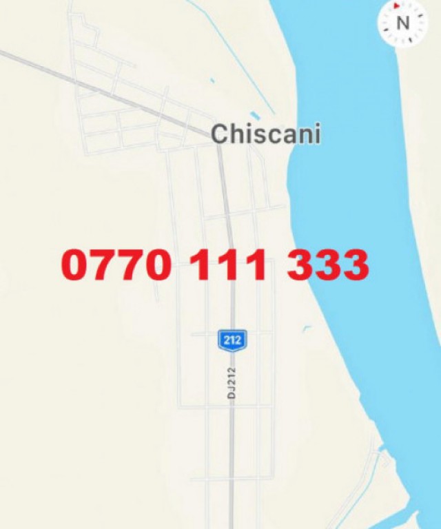 Teren intravilan, Chiscani (strada asfaltata).