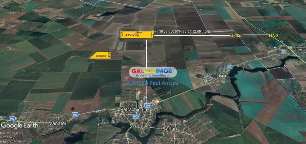 Teren Petrachioaia Ilfov 8 Ha extravilan agricol