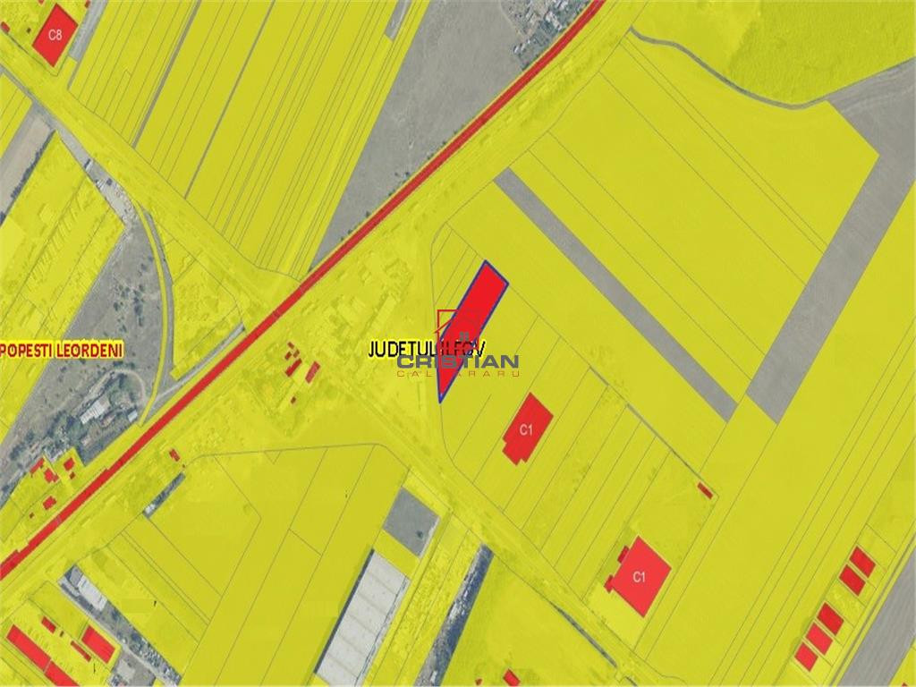 Teren Popesti Leordeni - Oltenitei - Centura, Ilfov