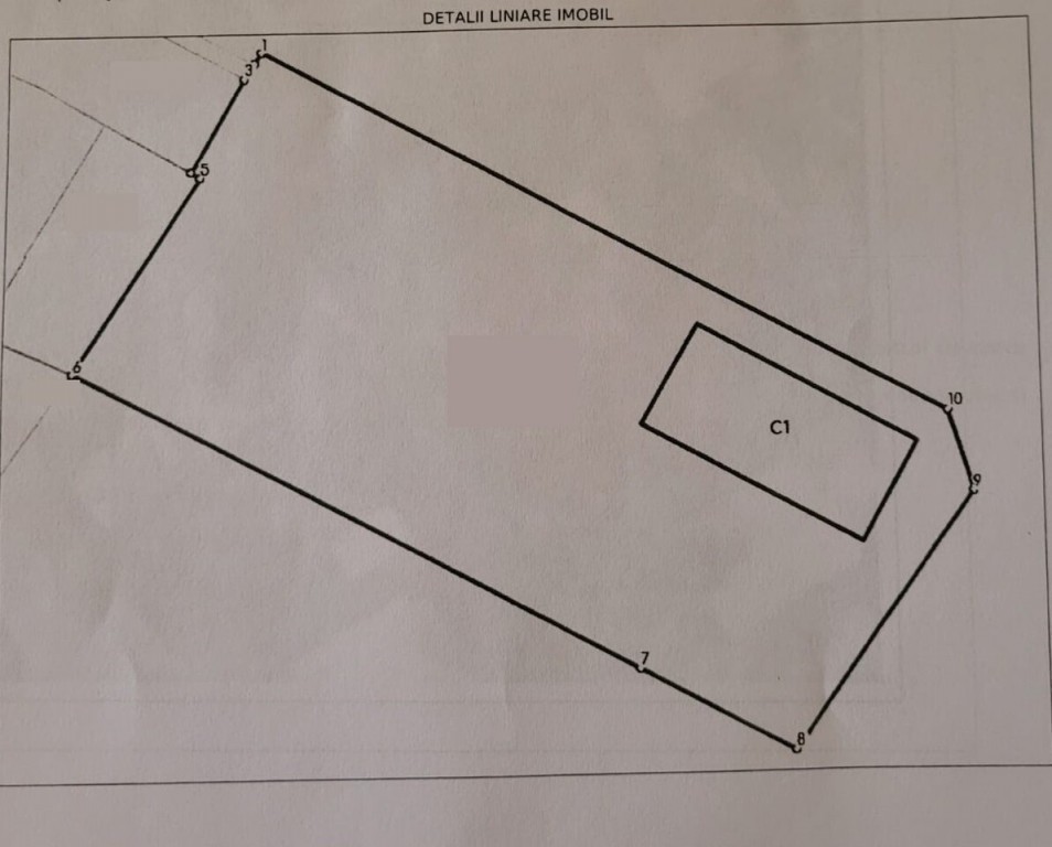 REPUBLICII - teren intrav. 353mp, 2 deschideri 23 si 15ml la