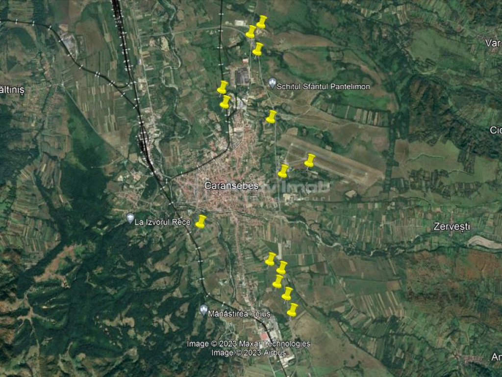 Caransebes, Terenuri intre 1500 si 65000 mp, Parcelabile, La