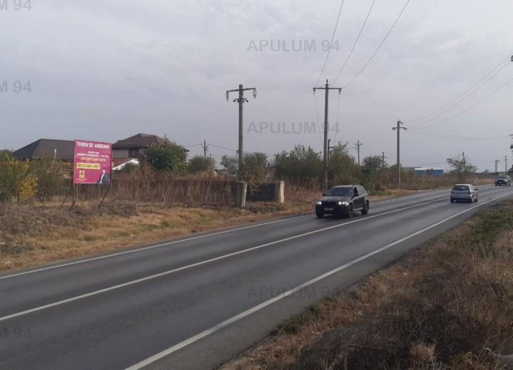 Teren cu vizibilitate extraordinara - 100ml la DNCB Centura