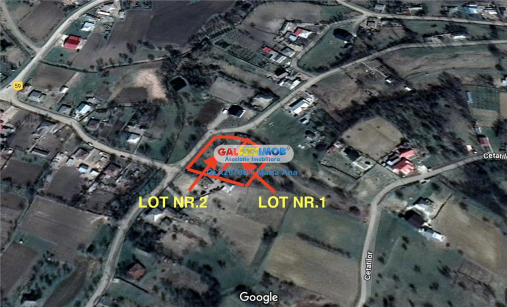 2 loturi teren 1000 mp. Stancesti!
