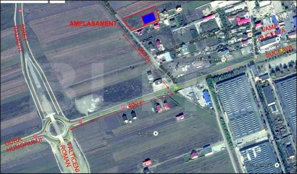 Teren cu autorizatie de constructie, 6500 mp teren, 1000 mp