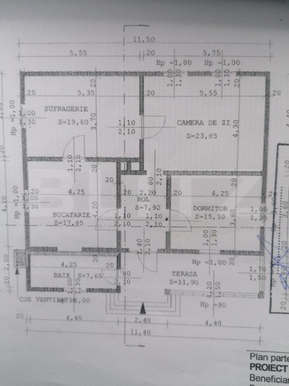 Casa 3 camere, 104mp, Patrauti
