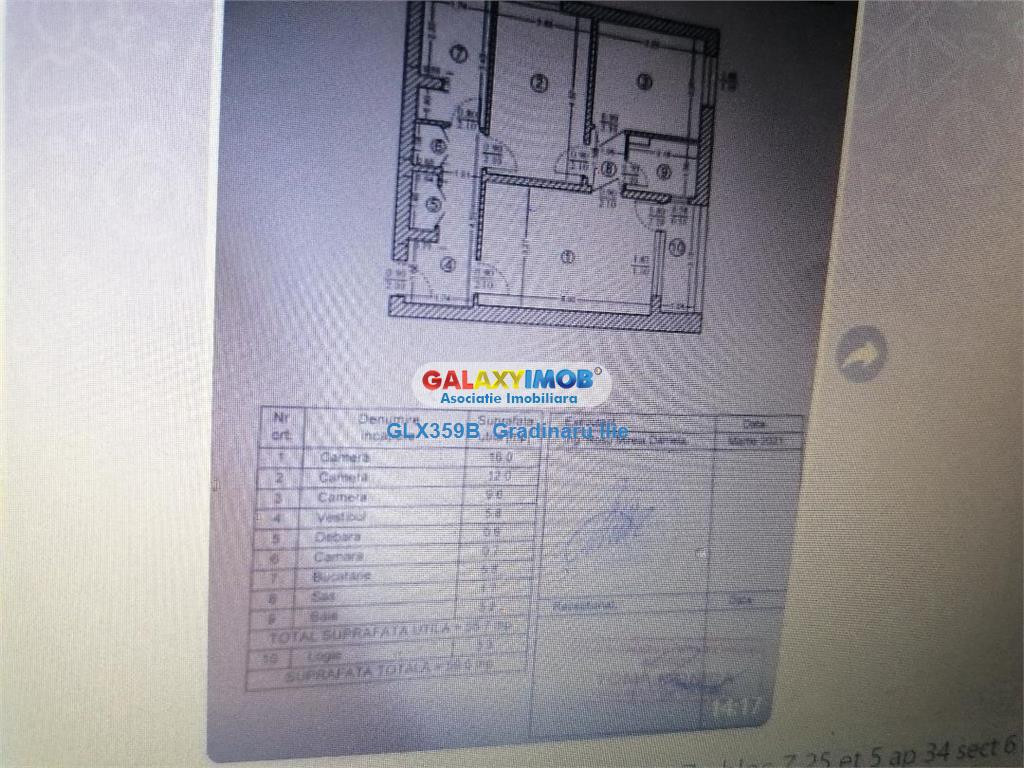 Apartament 3 camere Drumul Taberei 34