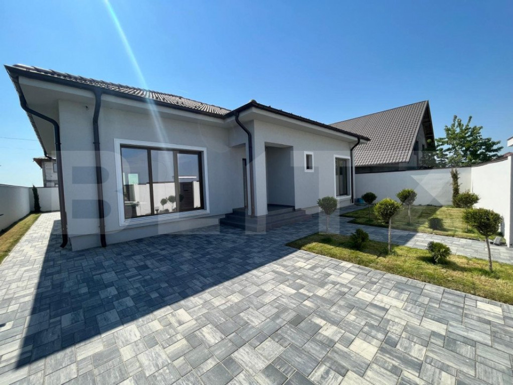 Casa moderna, plan parter 117 mpu, teren 400 mp, zona Nord