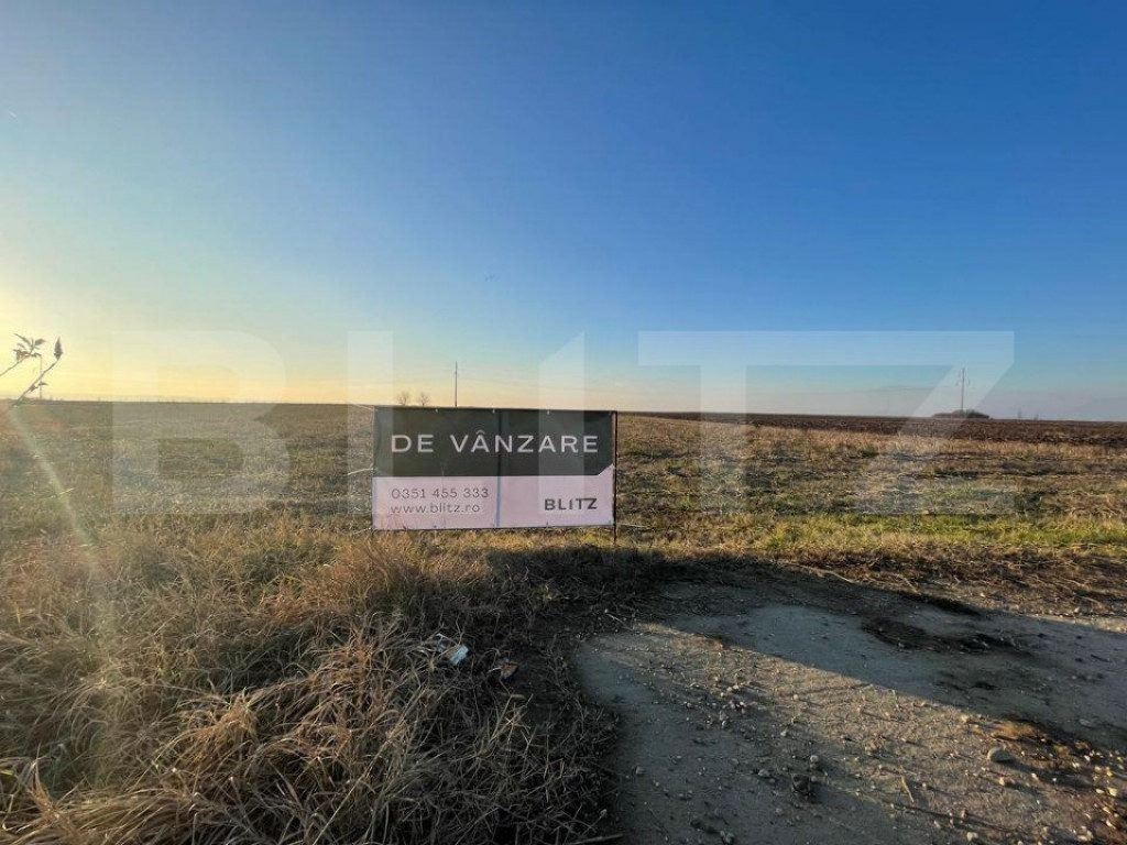 Teren intravilan 8600 mp Isalnita, toate utilitatile, posibi