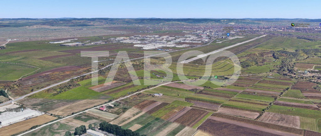 Teren extravilan 5000 mp pretabil investitie Cristian Sibiu