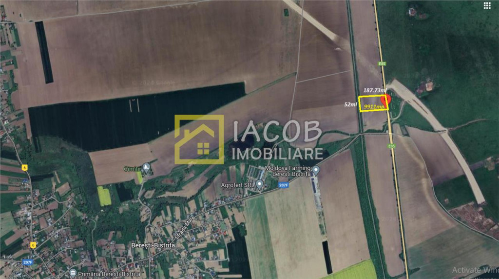 Teren cu deschidere la E85 Beresti Bistrita - Bacau