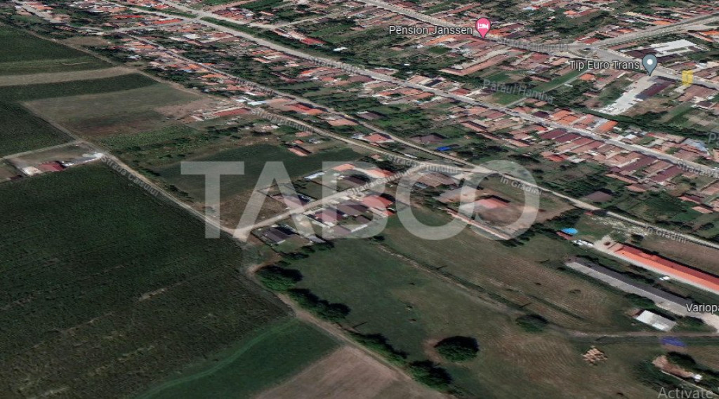 Teren de vanzare intravilan Sura Mare cu utilitati zona deos