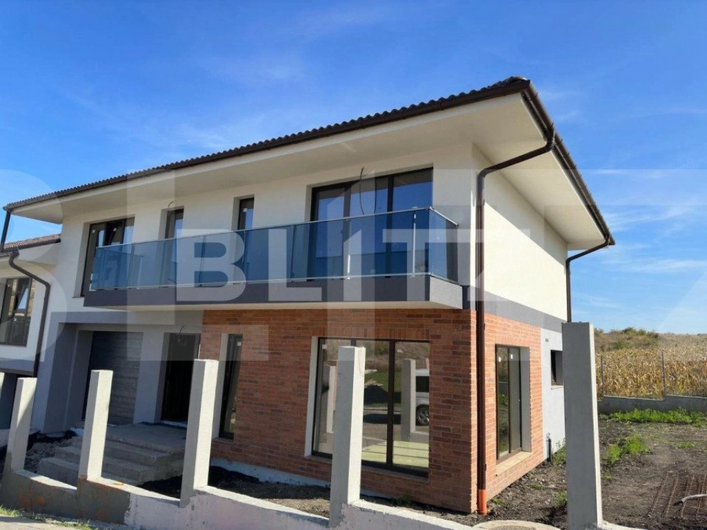 Duplex 4 camere,120 mp utili + 300 mp teren, in localitatea
