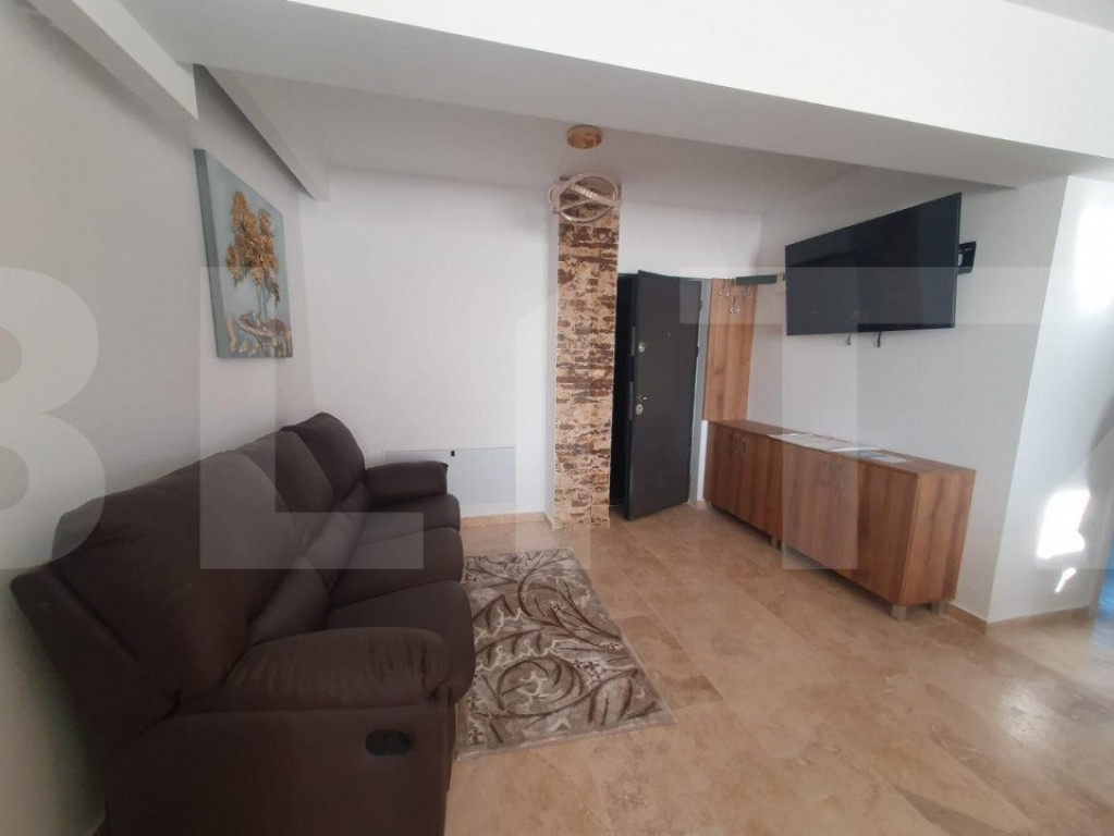 Apartament cu 3 camere, 54 mp, mobilat si utilat de lux, zon
