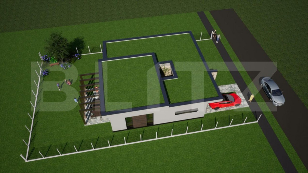 Casa individuala, 167 mp utili, 555 mp teren, Torontalului