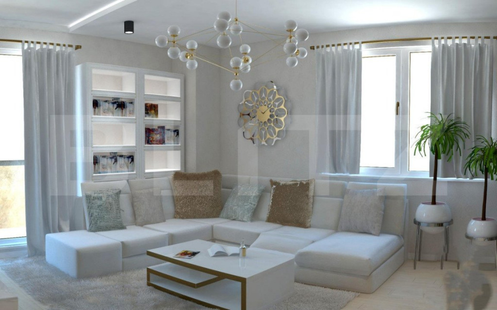 Apartament 3 camere, 88.04 mp, zona Frumoasa