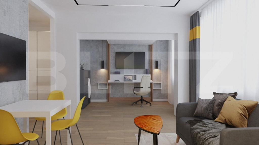 Garsoniera bloc nou, 31 mp, zona Kaufland