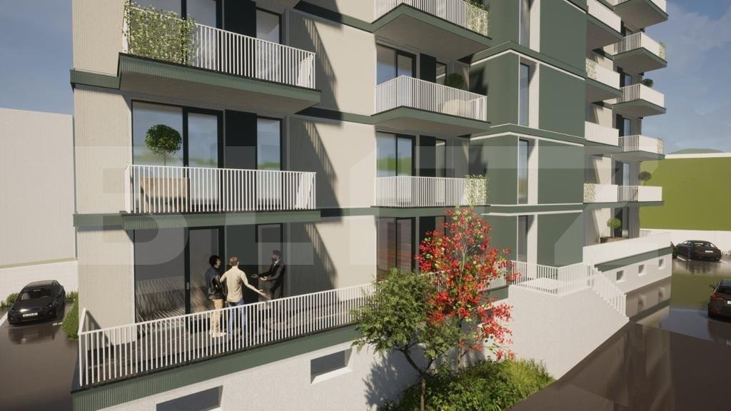 Apartament 2 camere, terasa, 39mp , garaj, zona - Stadion