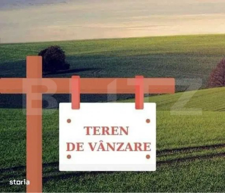 Teren intravilan , 1000 mp , front 20 ml , zona rezidentiala