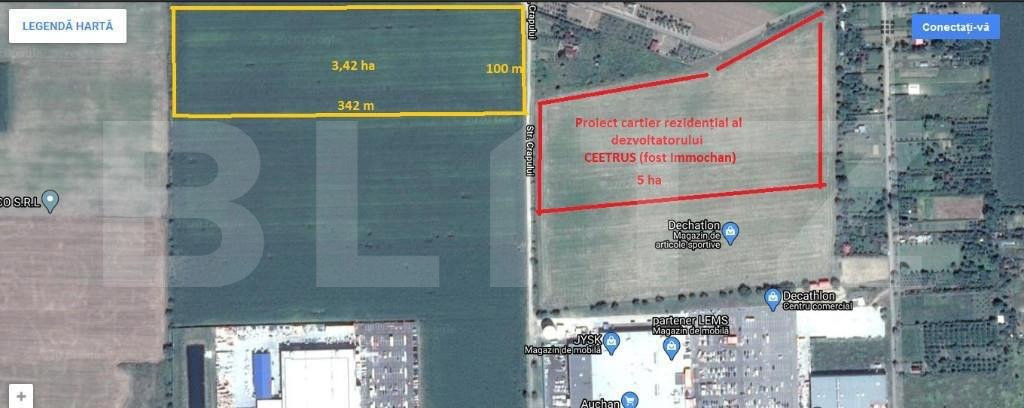 Teren de vânzare, 34.200mp, zona Careiului