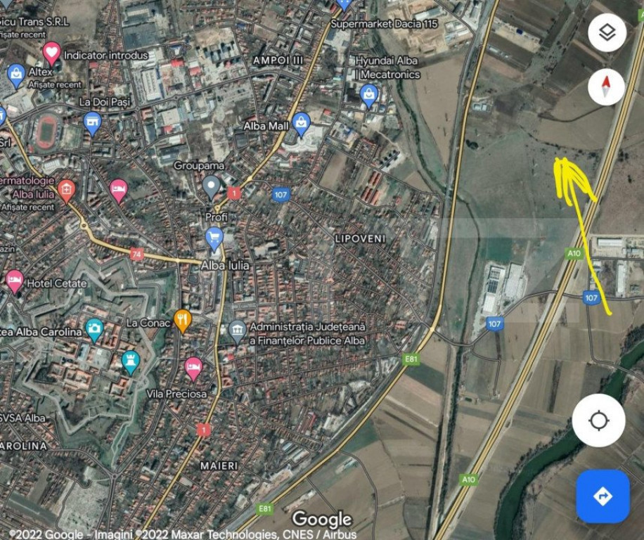 Teren partial intravilan 14500 mp zona industriala, centura