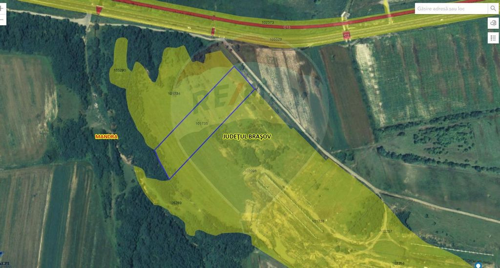 Teren 2,2 ha, MANDRA , zona TURBARIE DN 1