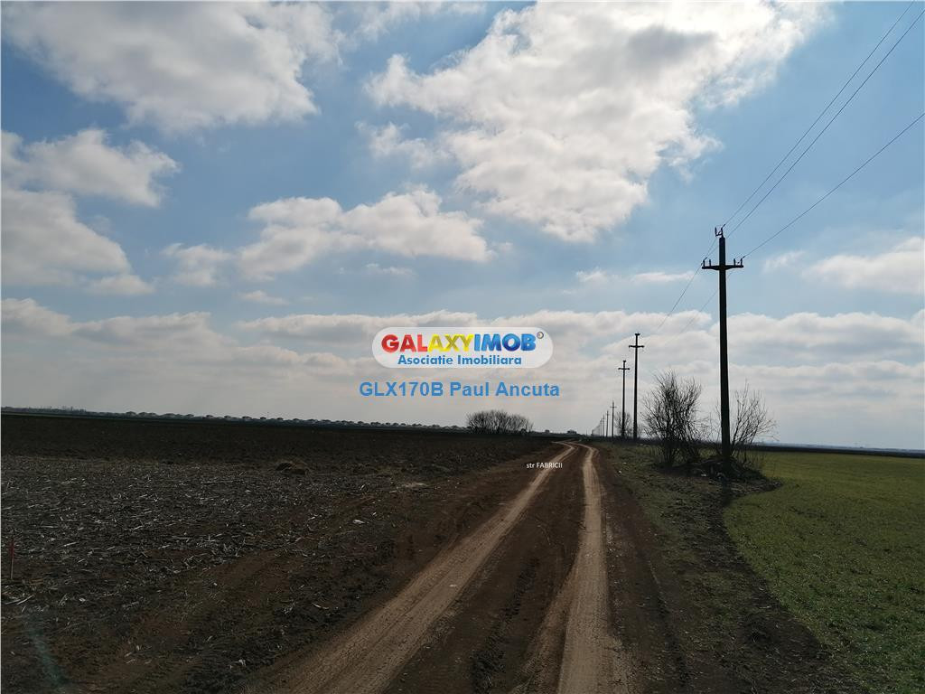 Teren Balotesti 12500 mp acces la str Fabricii cu Fantanii