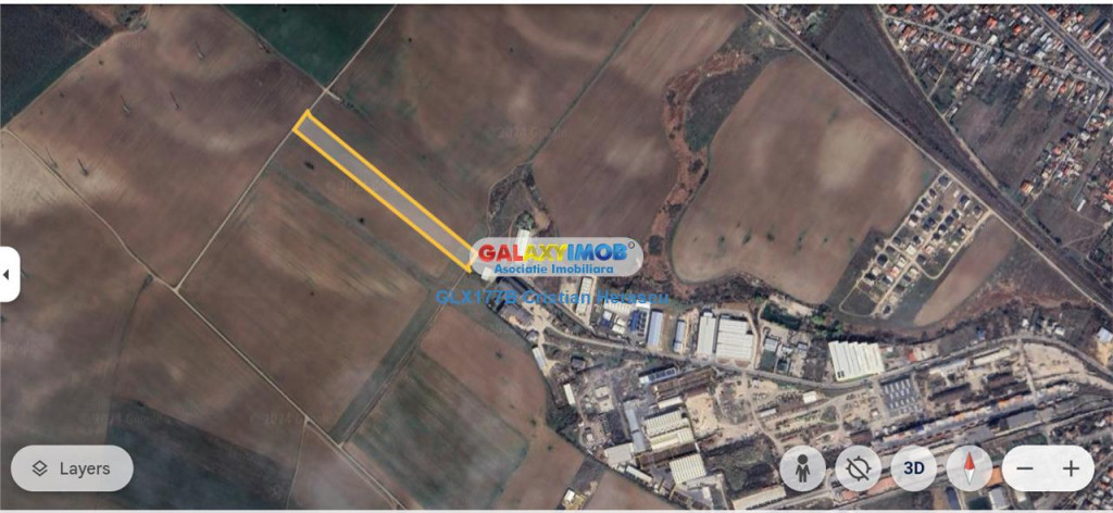 Teren industrial 23 euro/mp Chitila Oxigenului 19 914 mp des