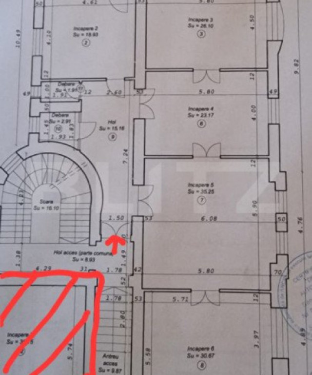 Spatiu de birouri, 172 mp, zona centrala