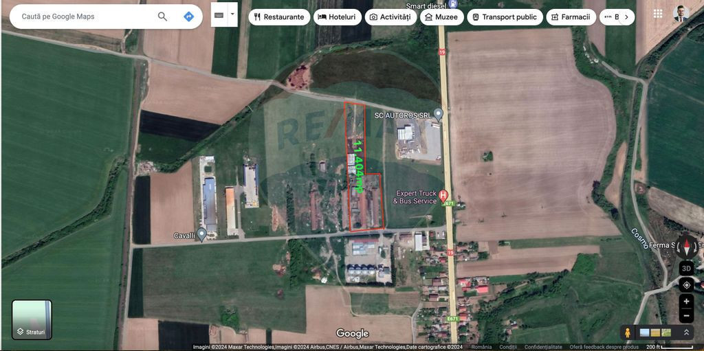 Teren 11.404mp, Biharia la 1km de Autostrada A3