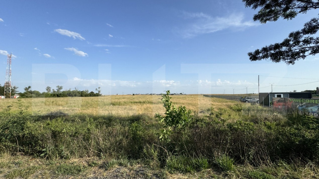 Teren intravilan 42.000 mp, deschidere 133 m la DE574, zona