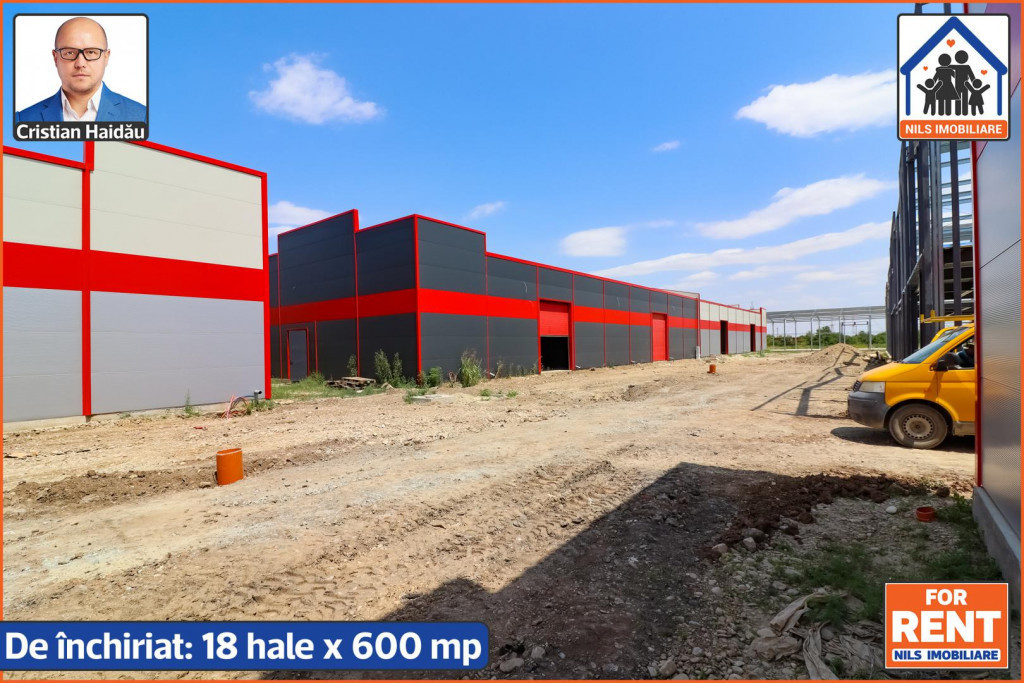 De inchiriat / vandut 18 hale noi in Jilava Ilfov