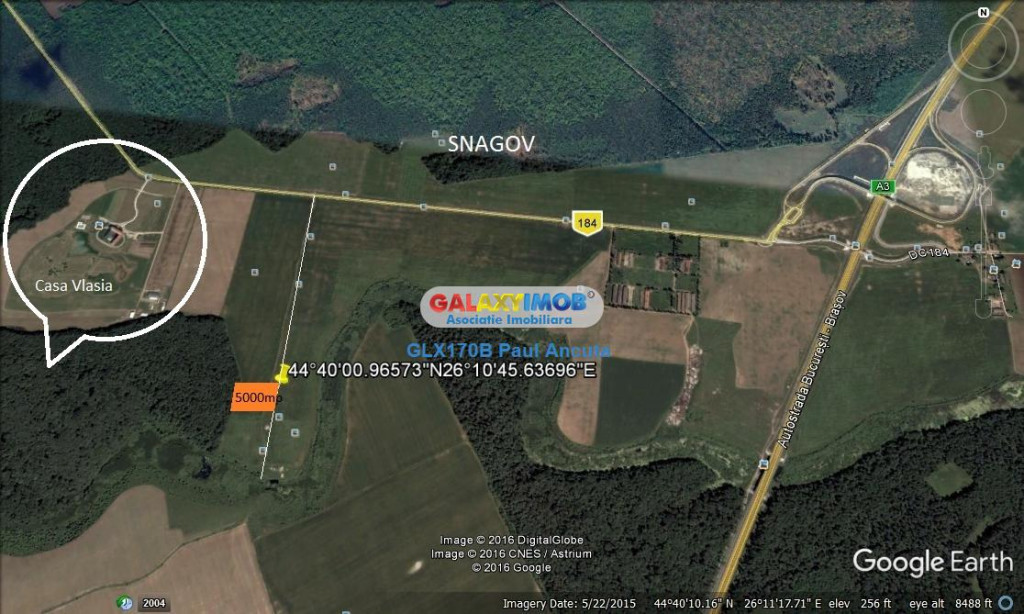 Teren Sanagov 5000 mp latura direct padure Casa Vlasia Nod A