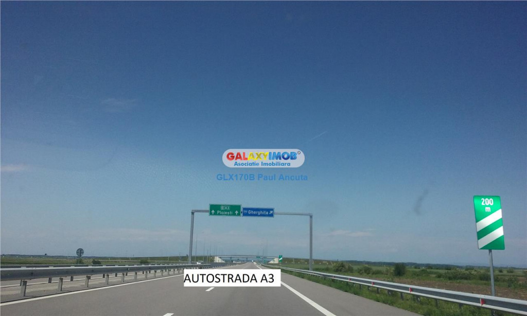 Teren Nod Autostrada A3 Gherghita industrial depozitare 4580