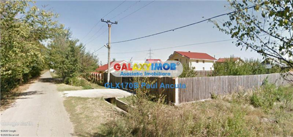 Teren Balotesti vedere Lac si Padure str Broscari 1225 mp