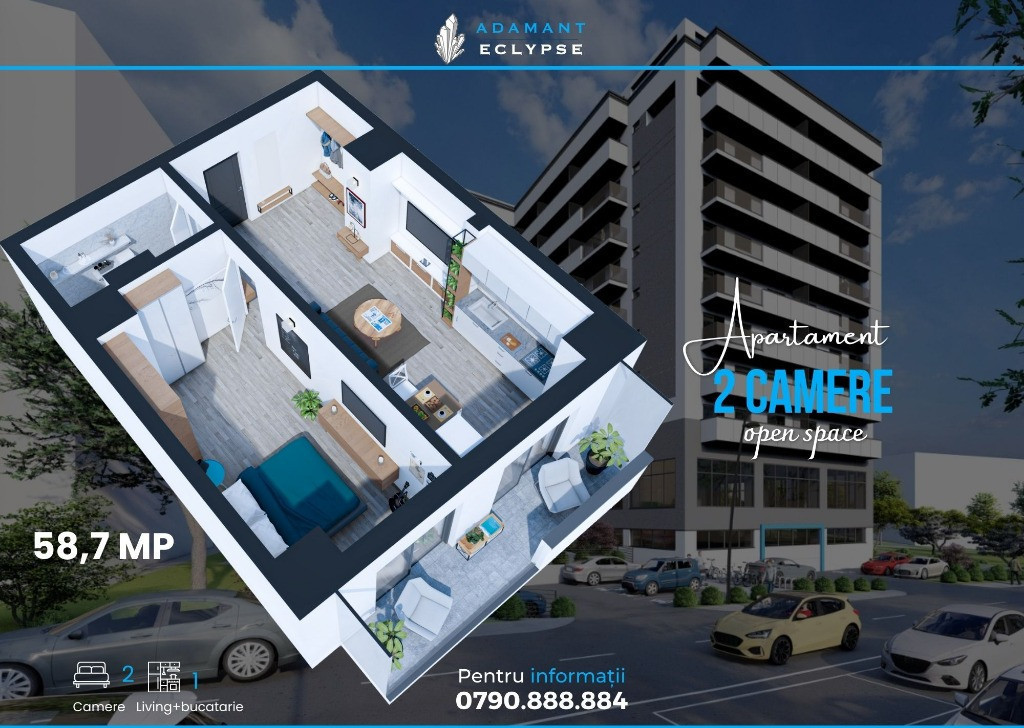 ADAMANT ECLYPSE | 2 camere | openspace | 58.7mp | CUG - Iasi