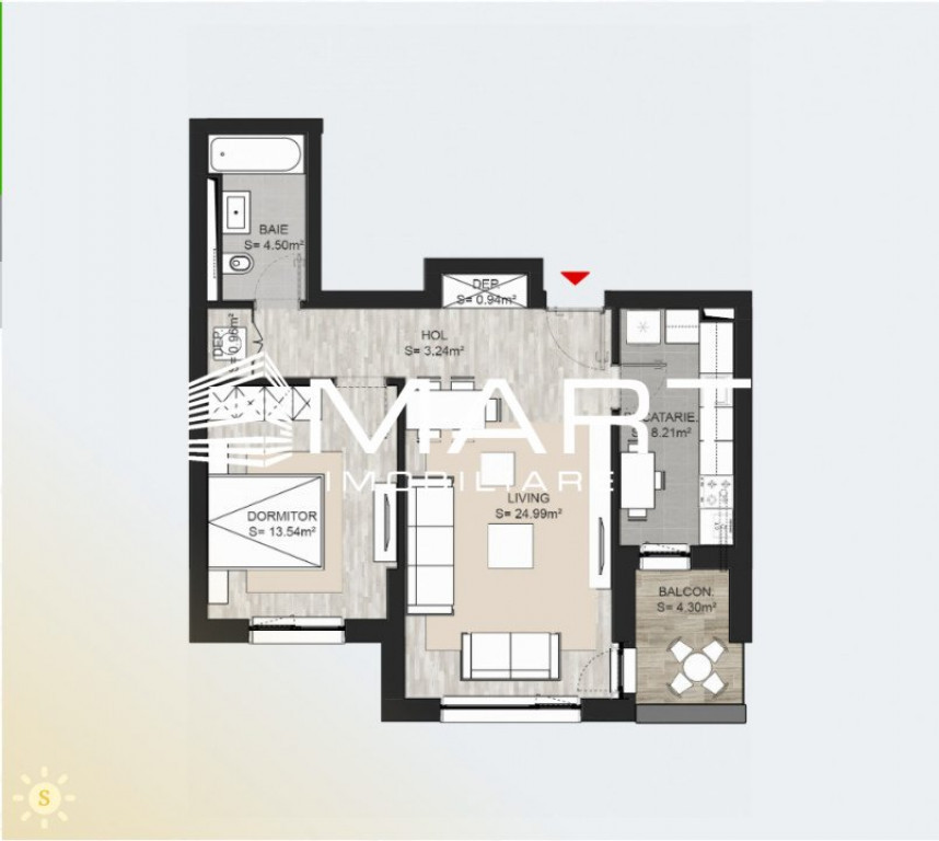 Apartament 2 camere zona Calea Bucuresti