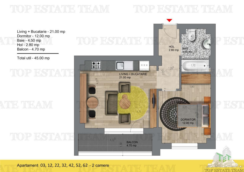 Apartament 2 camere, Popesti Leordeni langa metrou