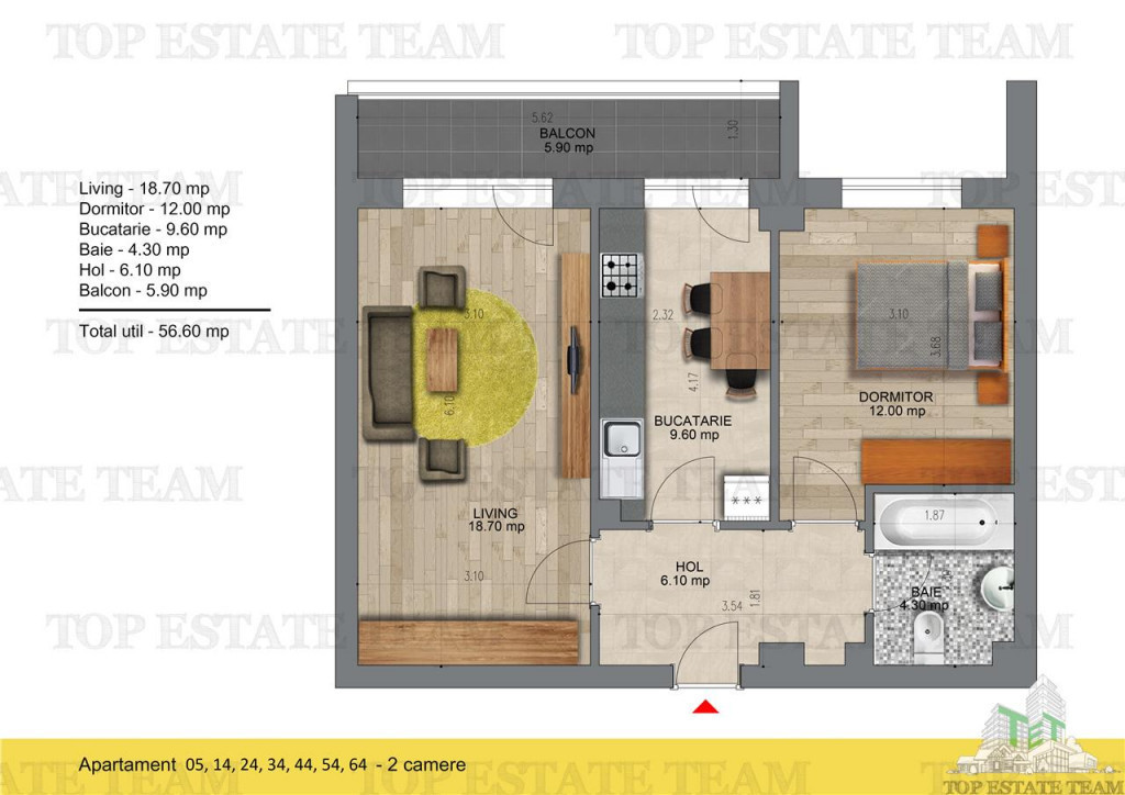 Apartament 2 camere, Popesti Leordeni langa metrou