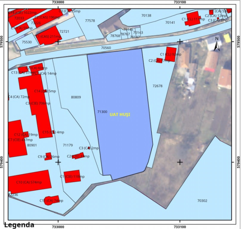 Teren intravilan categorie de folosinta curti constructii, H