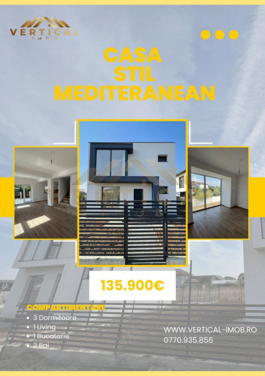 Casa Stil Mediteranean de vanzare - Comuna Berceni