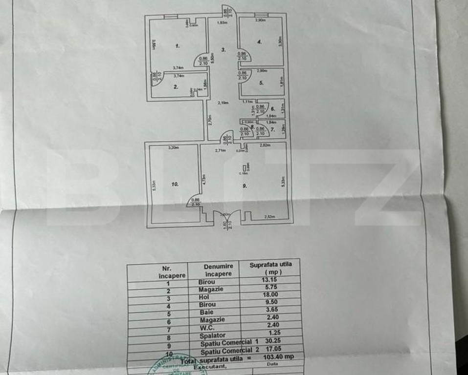 Spatiu comercial in Bals, zona Centrala 103 mp