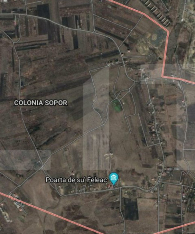 Teren intravilan 1072.5 mp Colonia Sopor, front de 46 ml la
